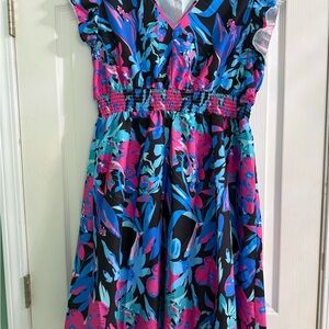 SHEIN Curve 2XL Floral Dress